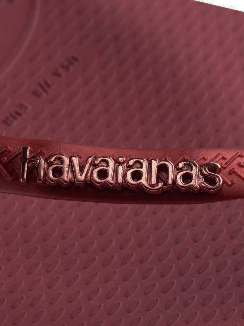 Chinelos Havaianas Square Logo Metallic