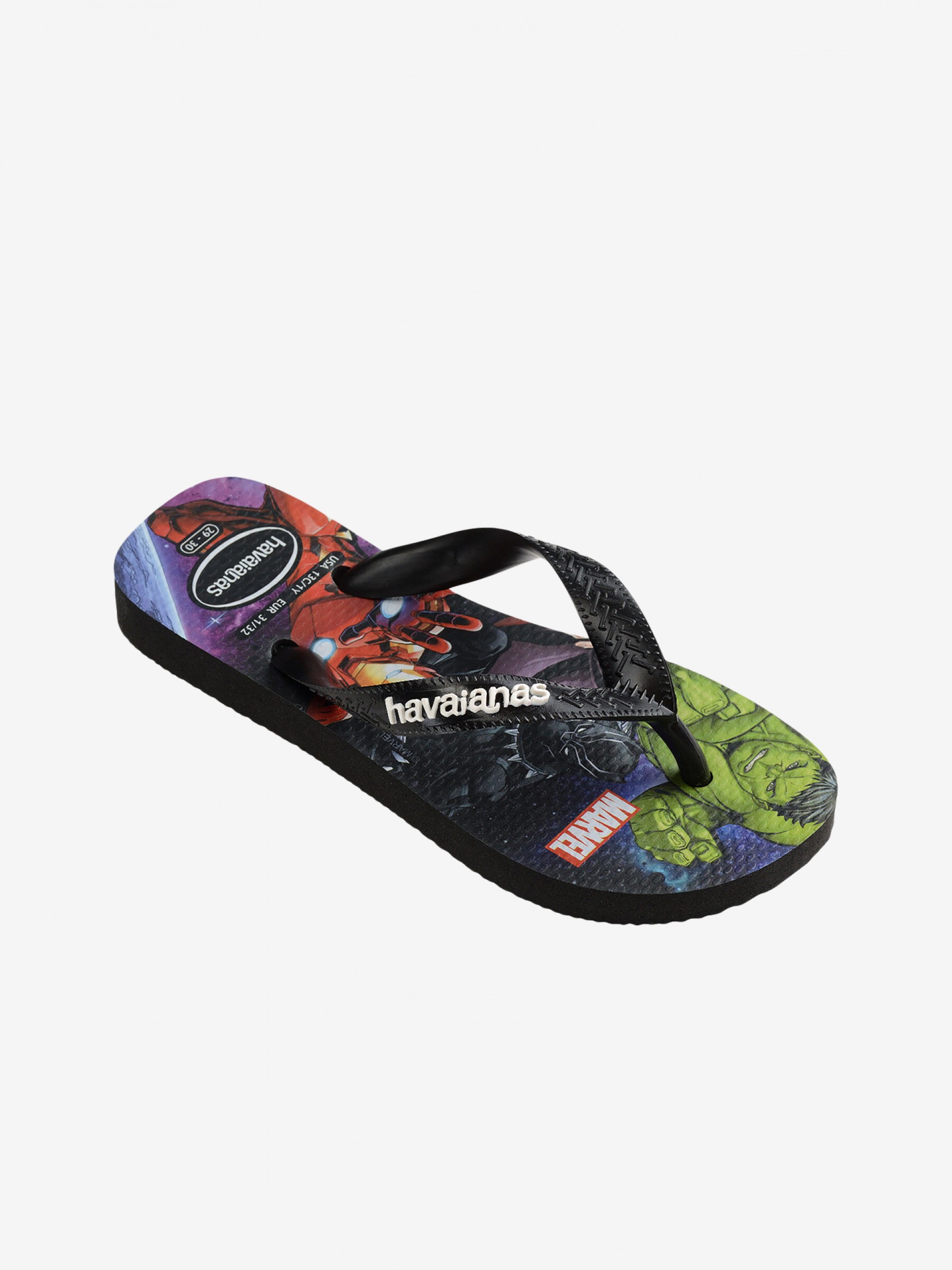 Chanclas Havaianas Top Marvel II Kids Negras