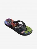 Chinelos Havaianas Top Marvel II Kids Pretos