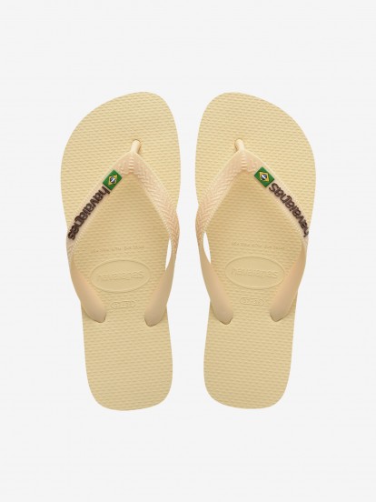 Chanclas Havaianas Brasil Logo Amarillas