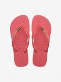 Chinelos Havaianas Brasil Logo Rosa