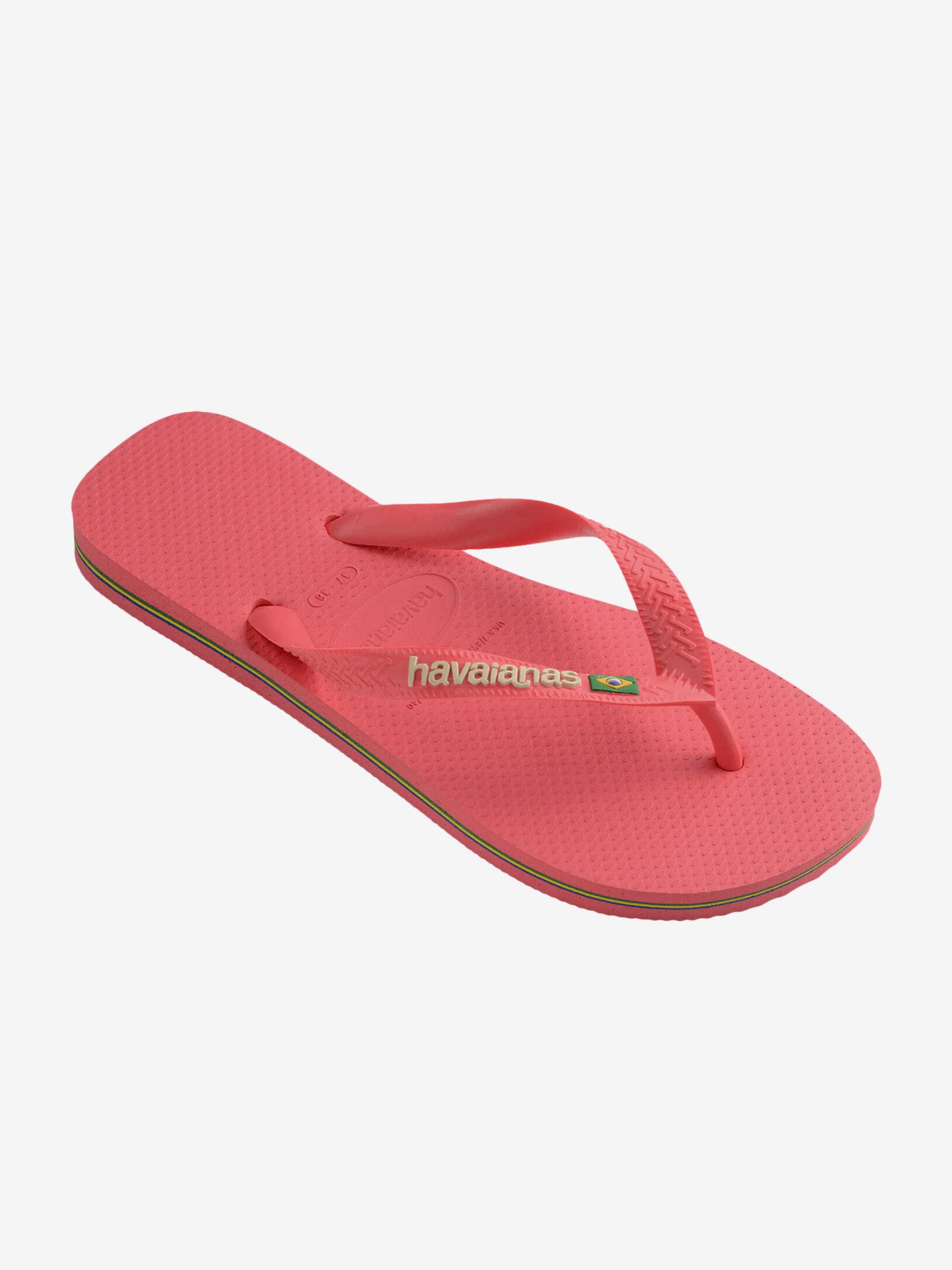 Chinelos Havaianas Brasil Logo Rosa