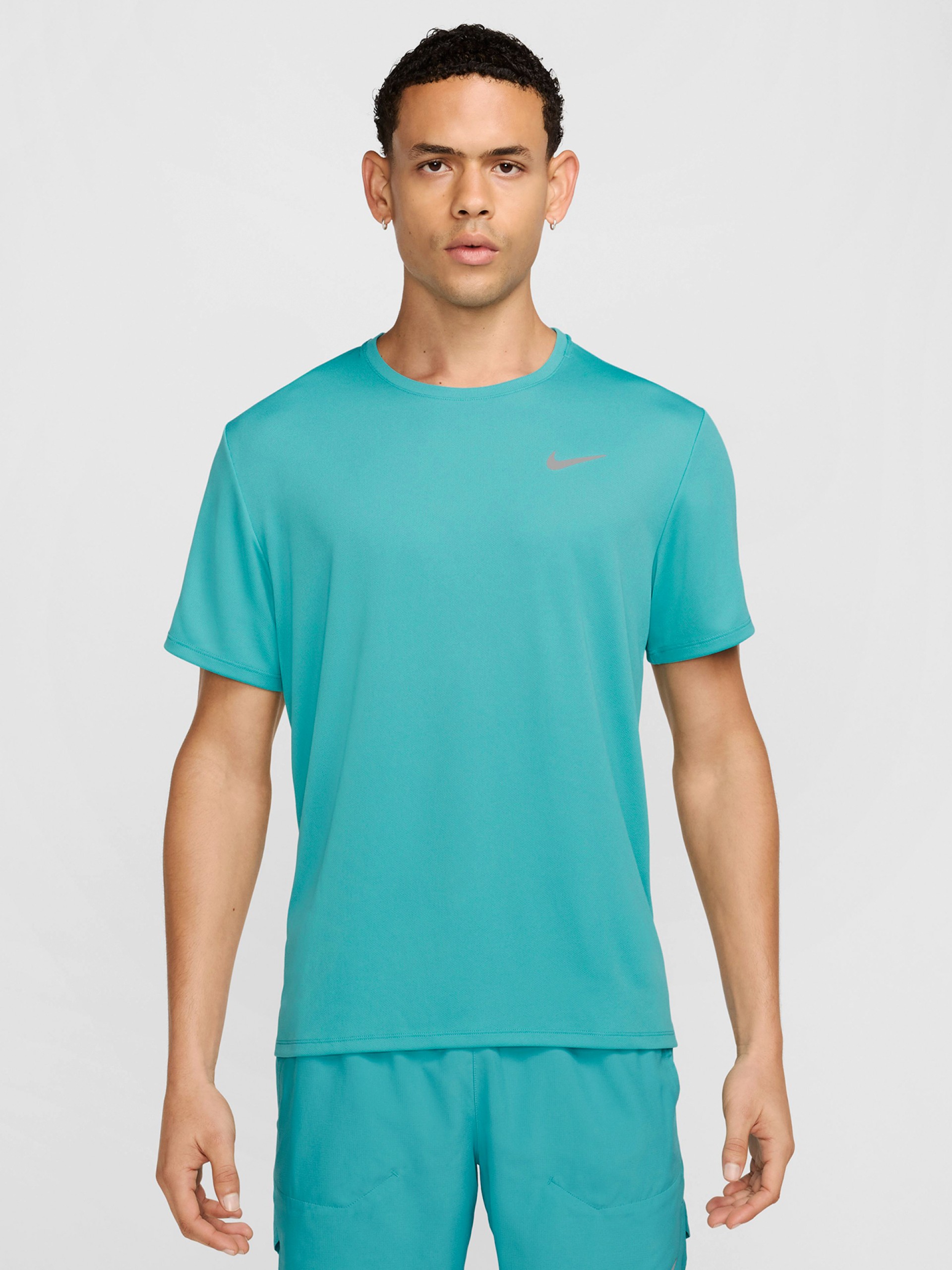 Camiseta de Running Nike Miler Dri-FIT UV Azul Para Hombre