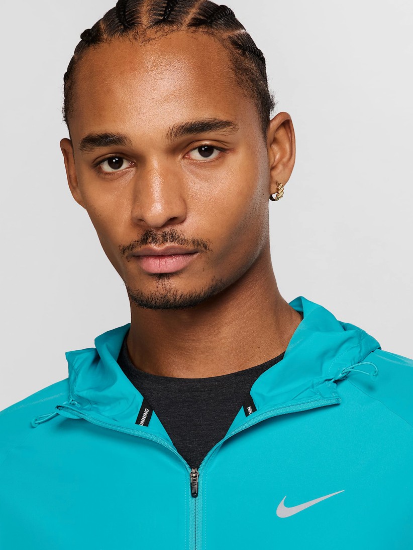 Nike Repel Miler Blue Running Hooded Jacket For Men