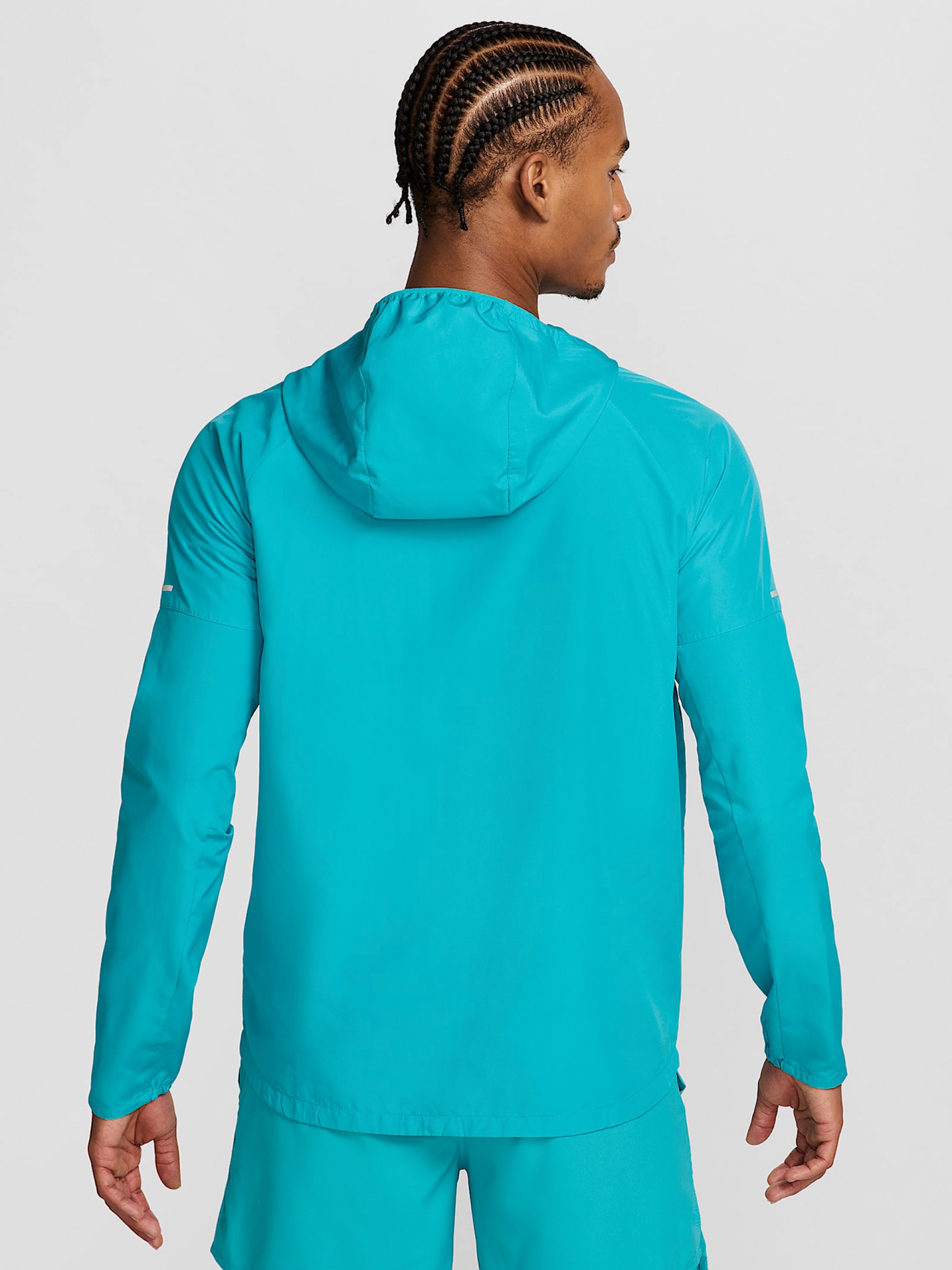 Nike Repel Miler Blue Running Hooded Jacket For Men
