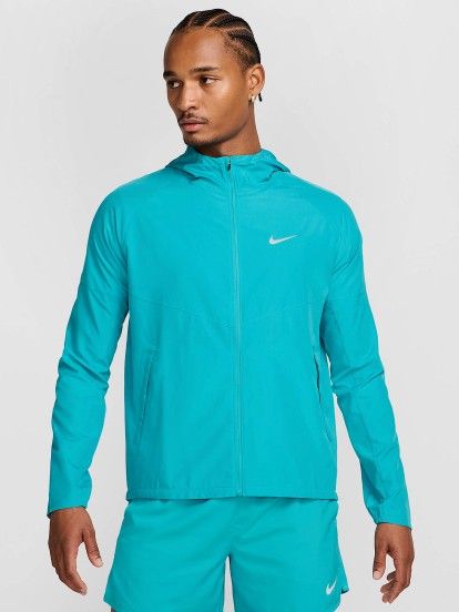 Nike Repel Miler Blue Running Hooded Jacket For Men