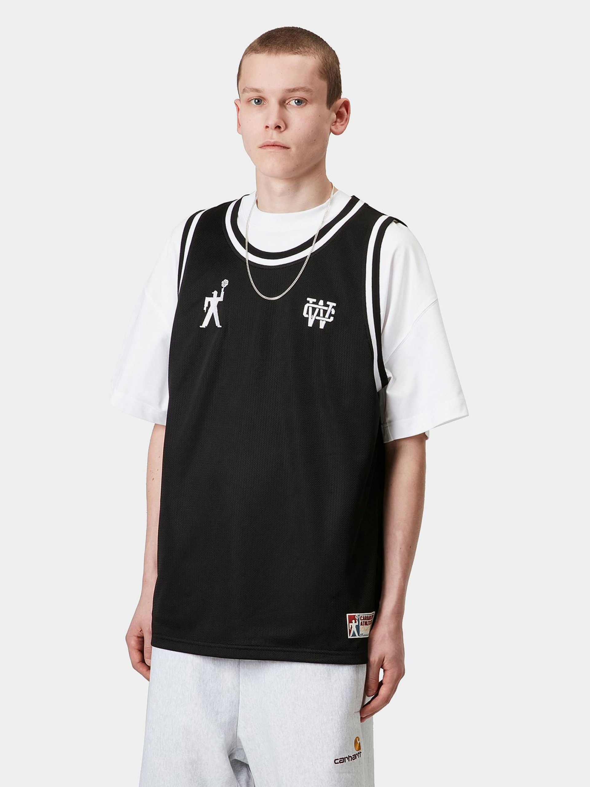 T-shirt sem Mangas Carhartt WIP Win Lock Up A-shirt Verde Preta