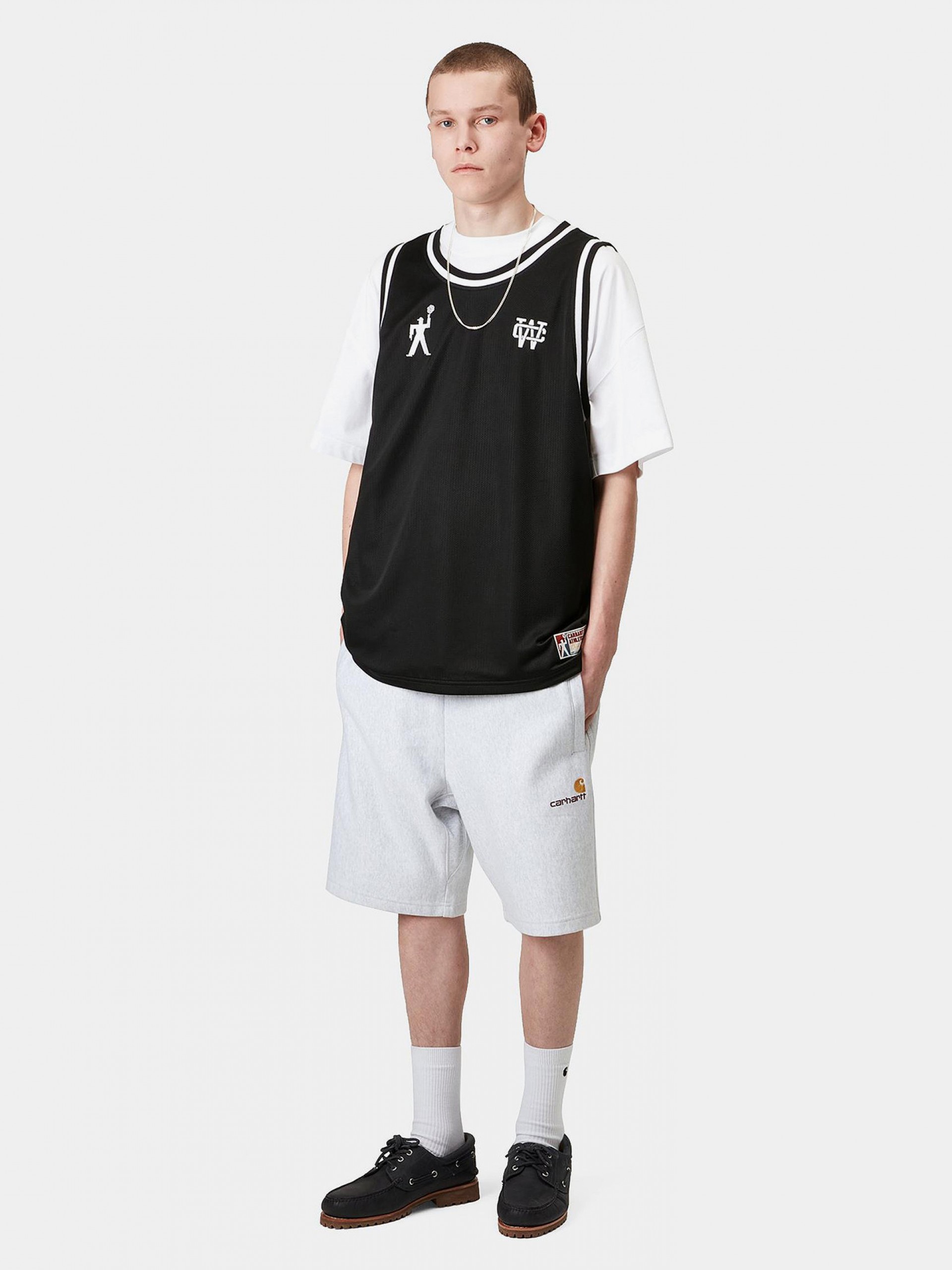 T-shirt sem Mangas Carhartt WIP Win Lock Up A-shirt Verde Preta