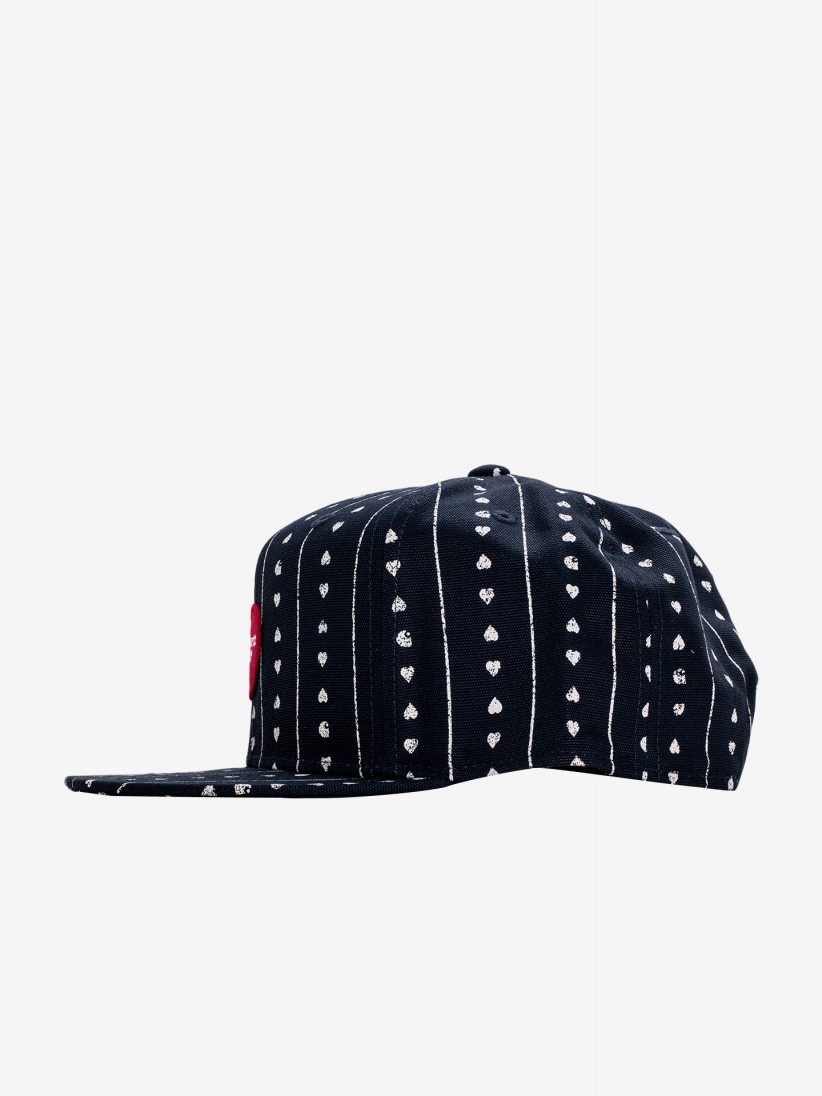 Carhartt WIP Drewe Heart Stripe Blue Cap - I034608.2WE.XX