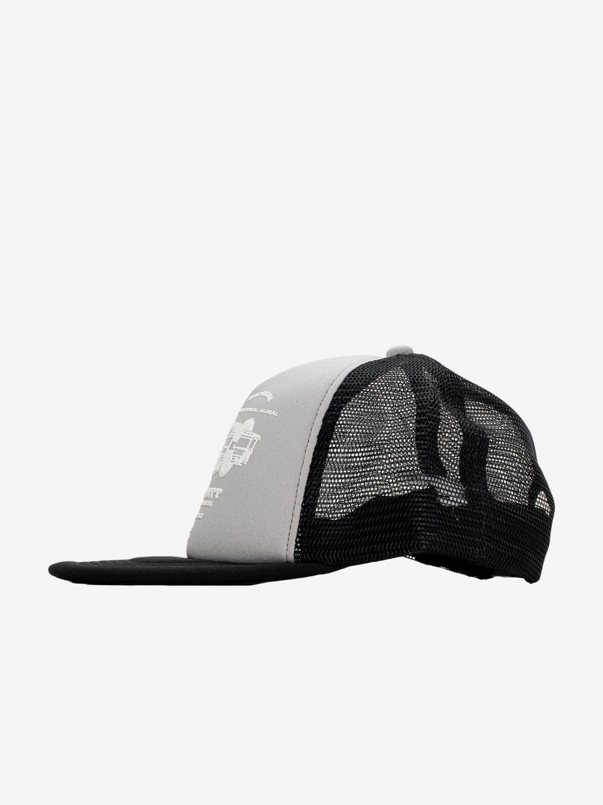 Carhartt WIP Runaway Trucker Black and Grey Cap