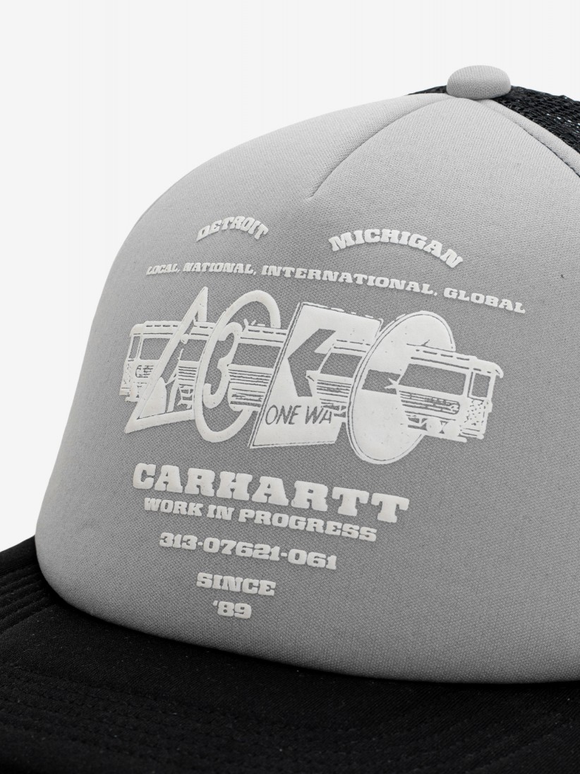 Gorra Carhartt WIP Runaway Trucker Negra y Gris