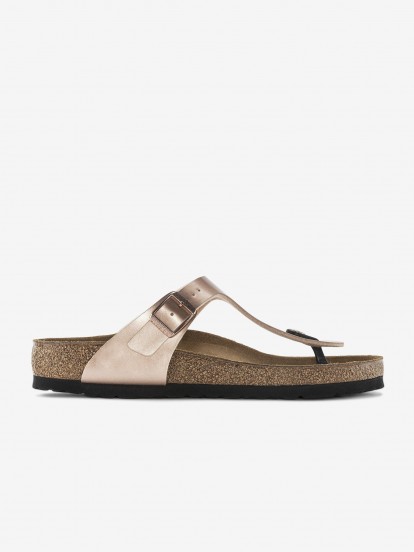 Chanclas Birkenstock Gizeh Birko-Flor Oro Rosa