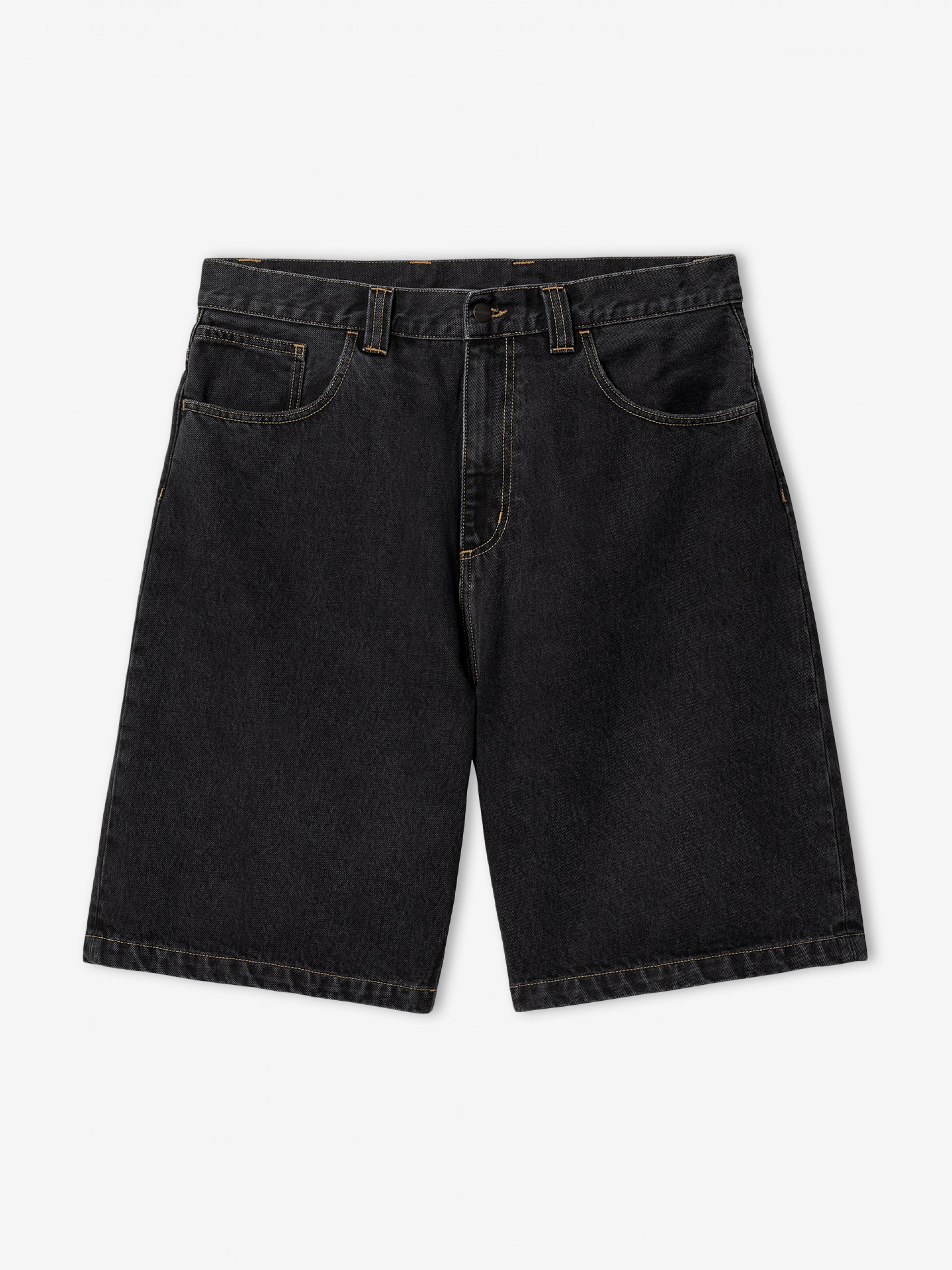 Carhartt WIP Brandon Black Denim Shorts