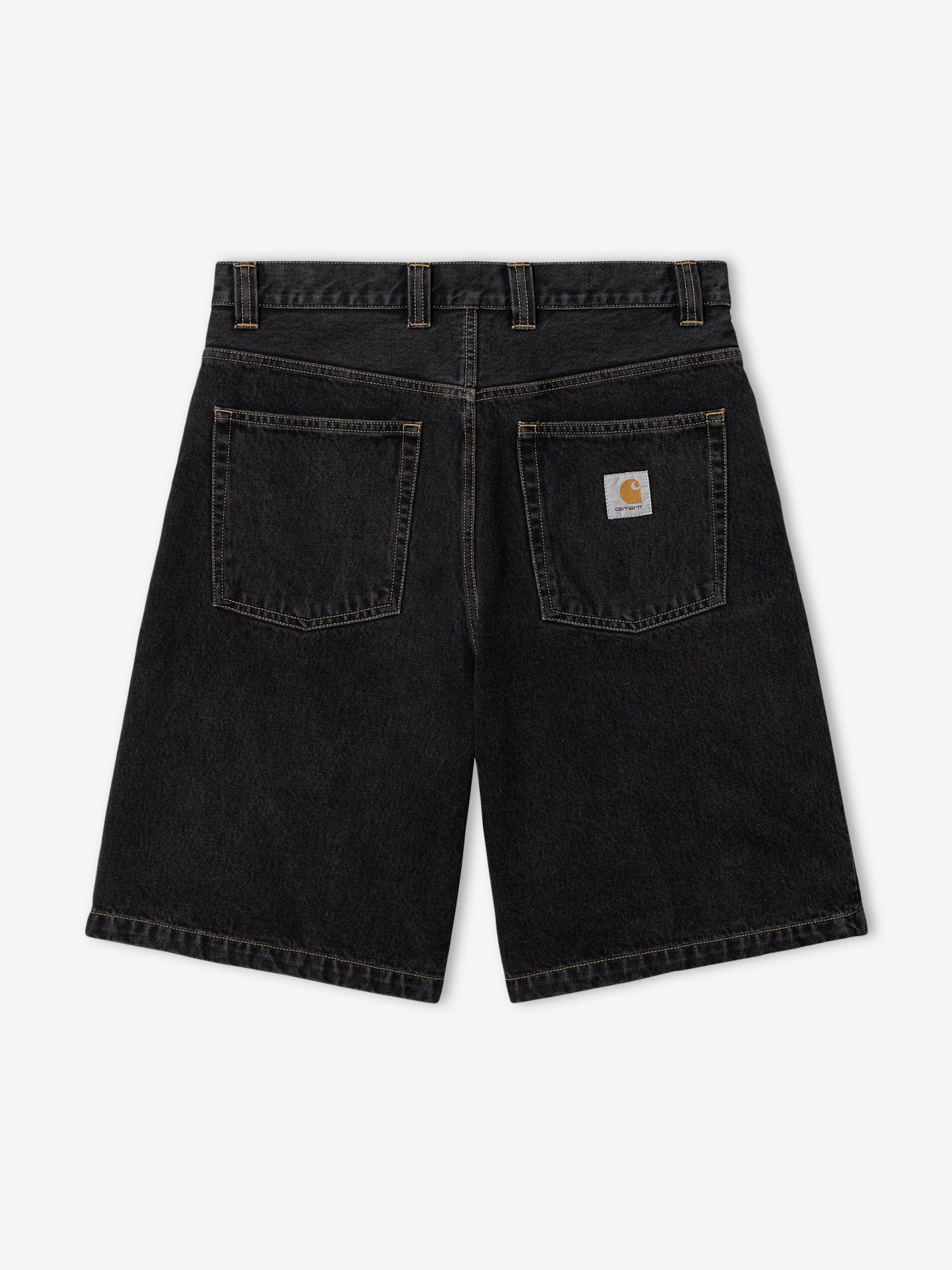 Carhartt WIP Brandon Black Denim Shorts