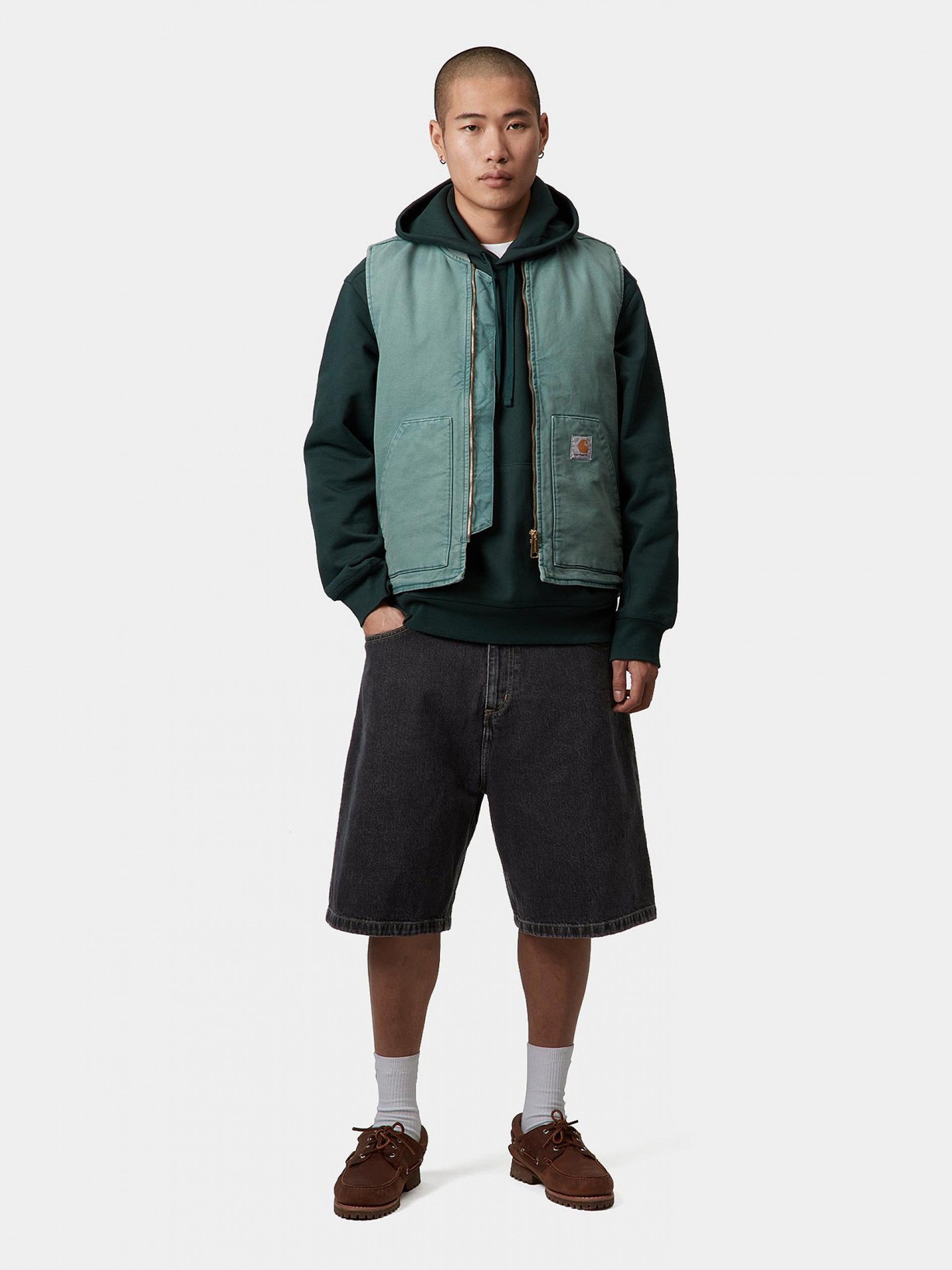 Carhartt WIP Brandon Black Denim Shorts