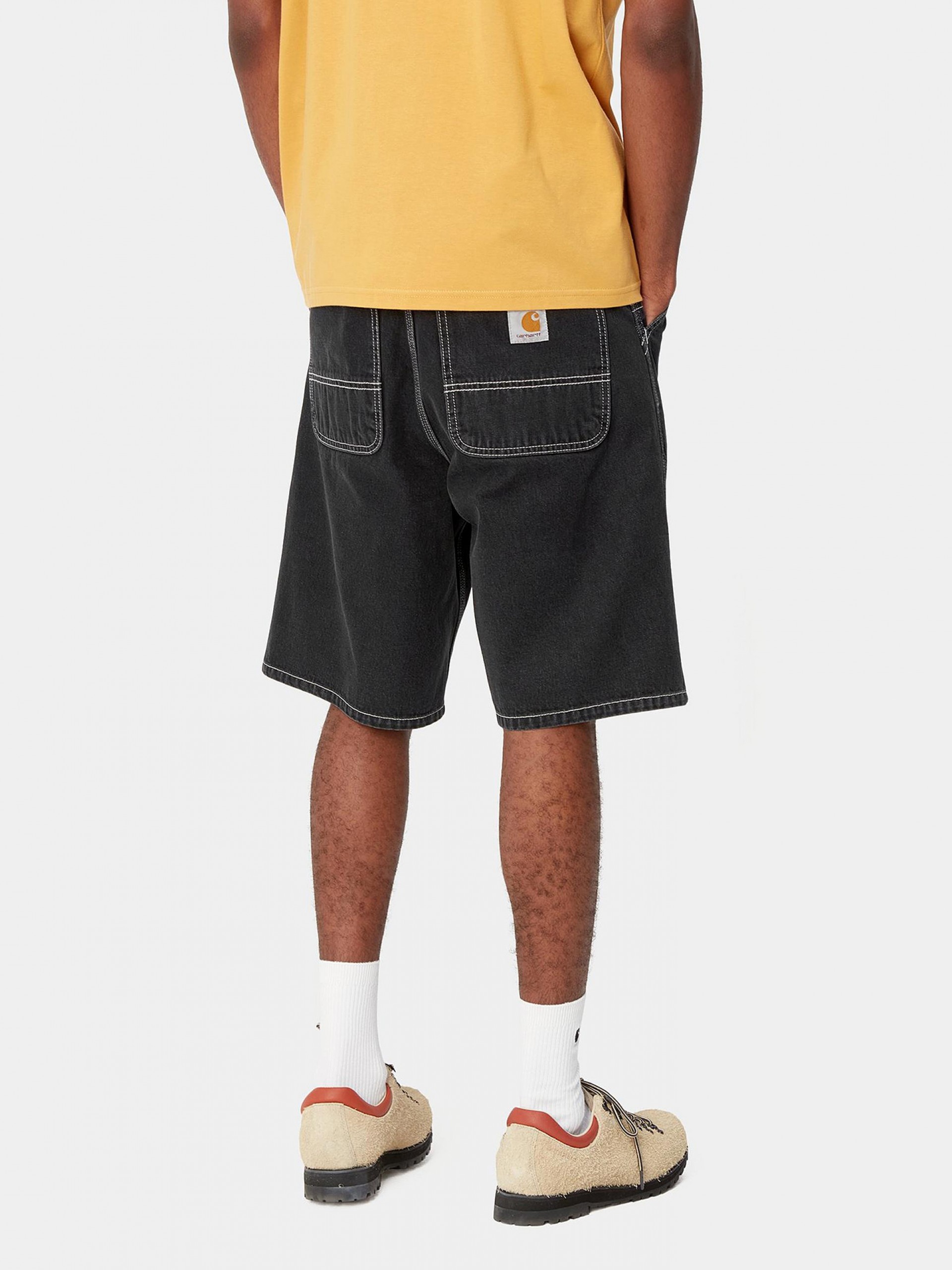 Carhartt WIP Simple Black Denim Shorts