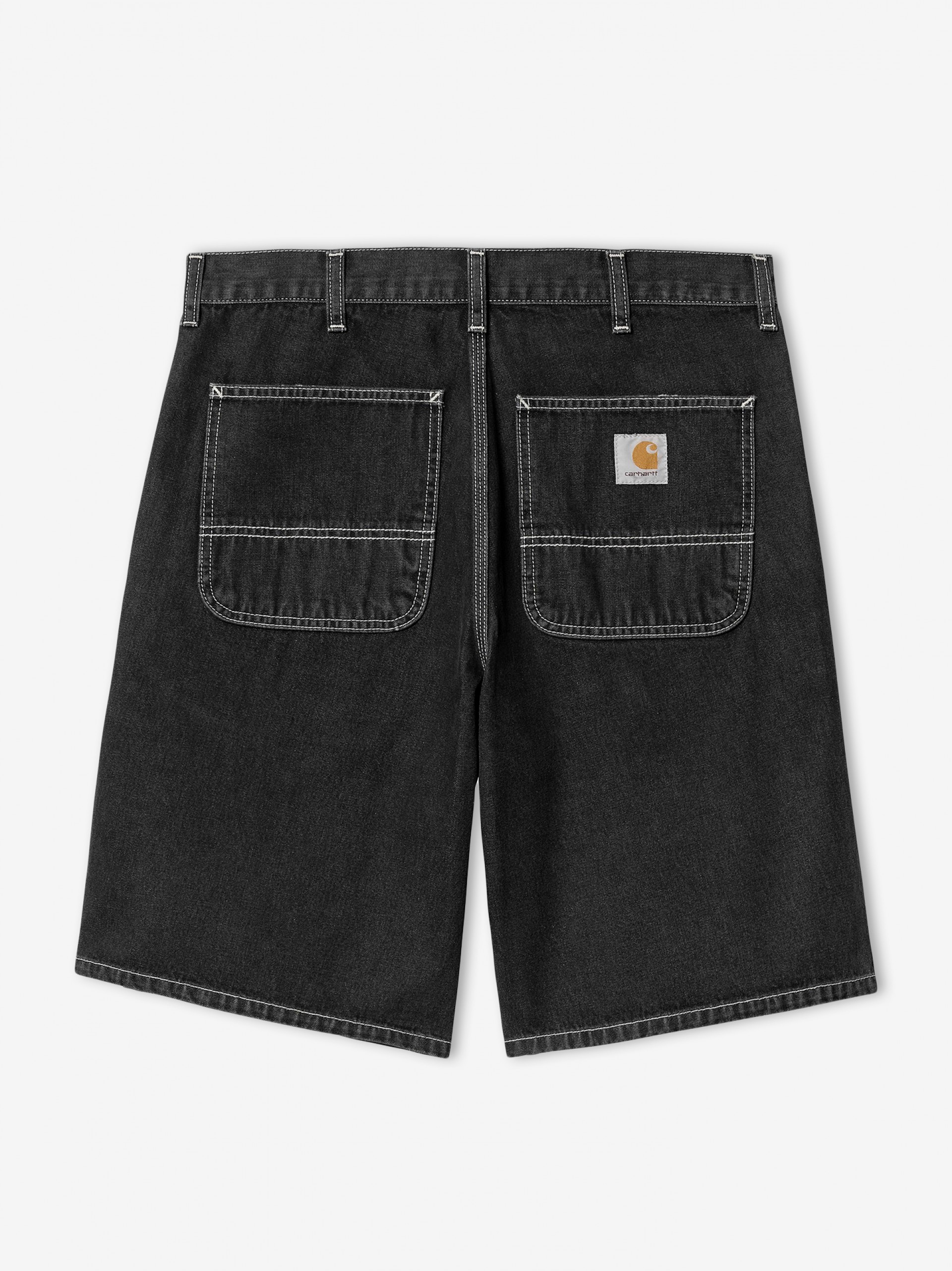 Carhartt WIP Simple Black Denim Shorts