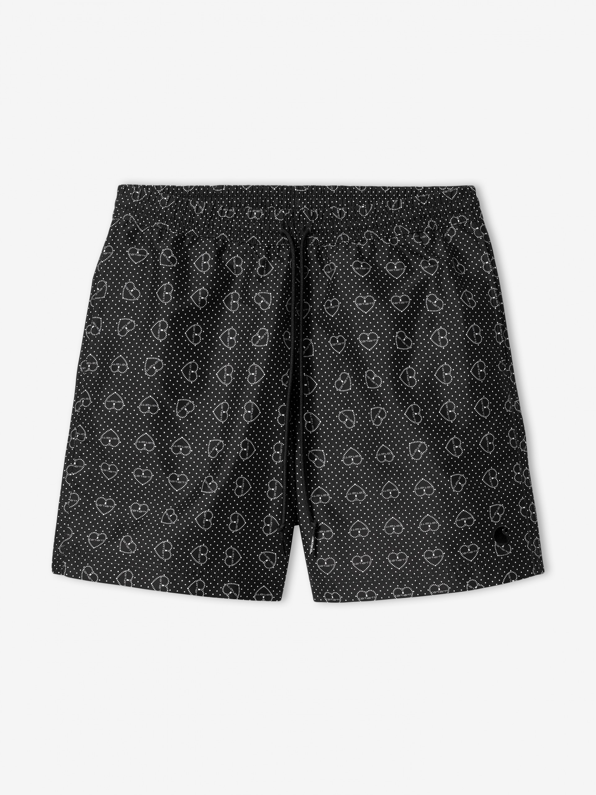 Carhartt WIP Slater Black Printed Swimming Shorts
