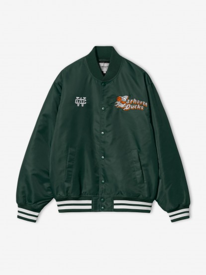 Carhartt WIP Flaming Ducks Green Jacket