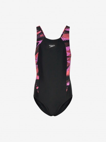 Speedo Hyperboom Splice Muscleback Black Swimsuit