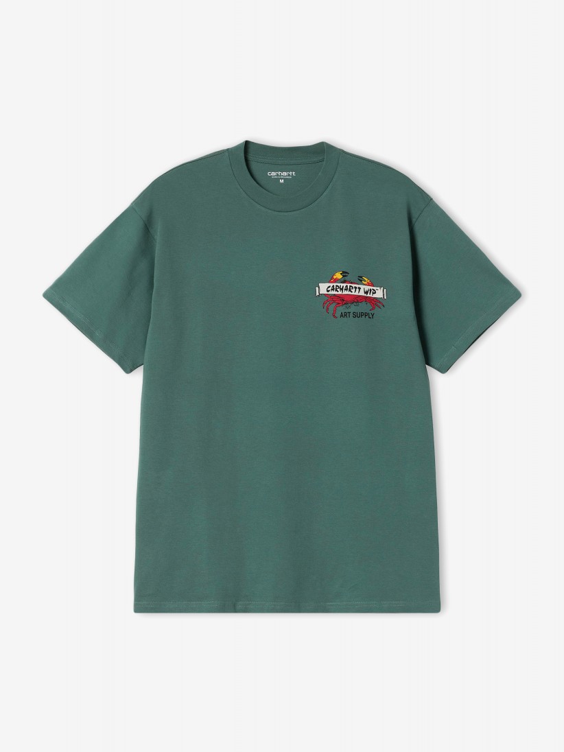 Camiseta Carhartt WIP Crab Paint Verde