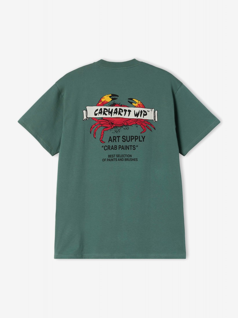 Camiseta Carhartt WIP Crab Paint Verde