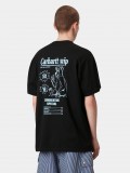 CARHARTT WIP メンズ 半袖Tシャツ I034644 2X8XX Carhartt WIP Catalogue T-shirt Black Bluebird I034644-2X8XX
