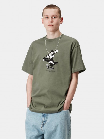 Camiseta Carhartt WIP Home Run Verde