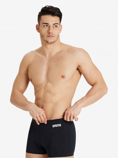 Arena Team Solid Black Swimming Shorts