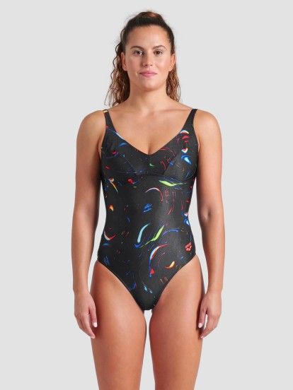Arena Abyss With U-Shaped Back Black Swimsuit
