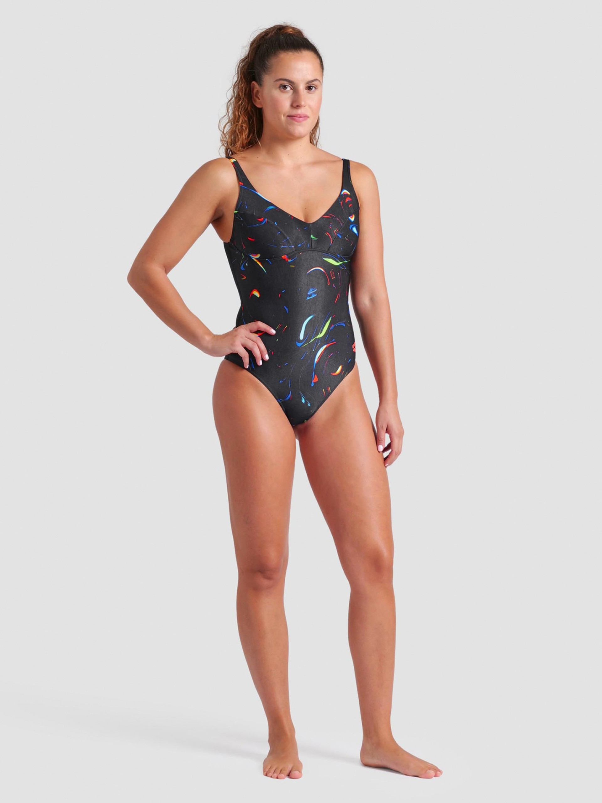 Bañador Arena Abyss Con Espalda En U Negro