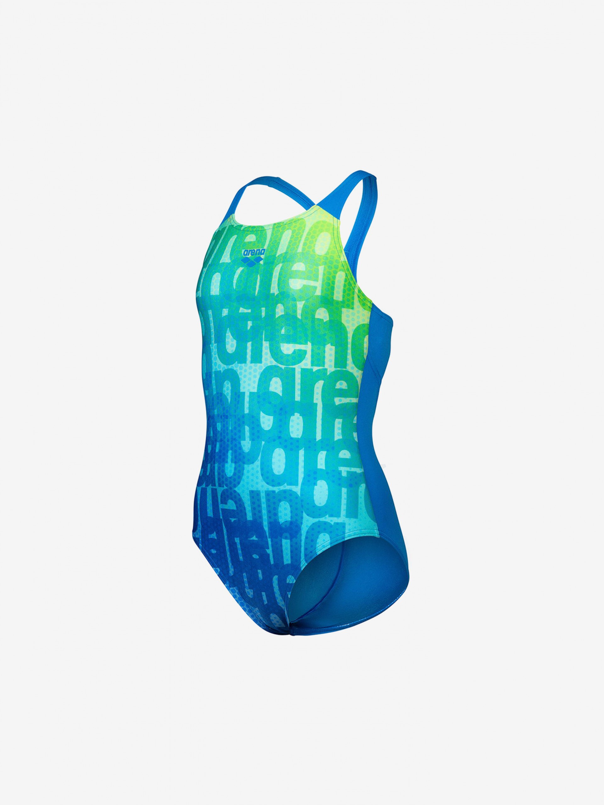 Fato de Banho Arena Multi Colours Kids Azul e Verde