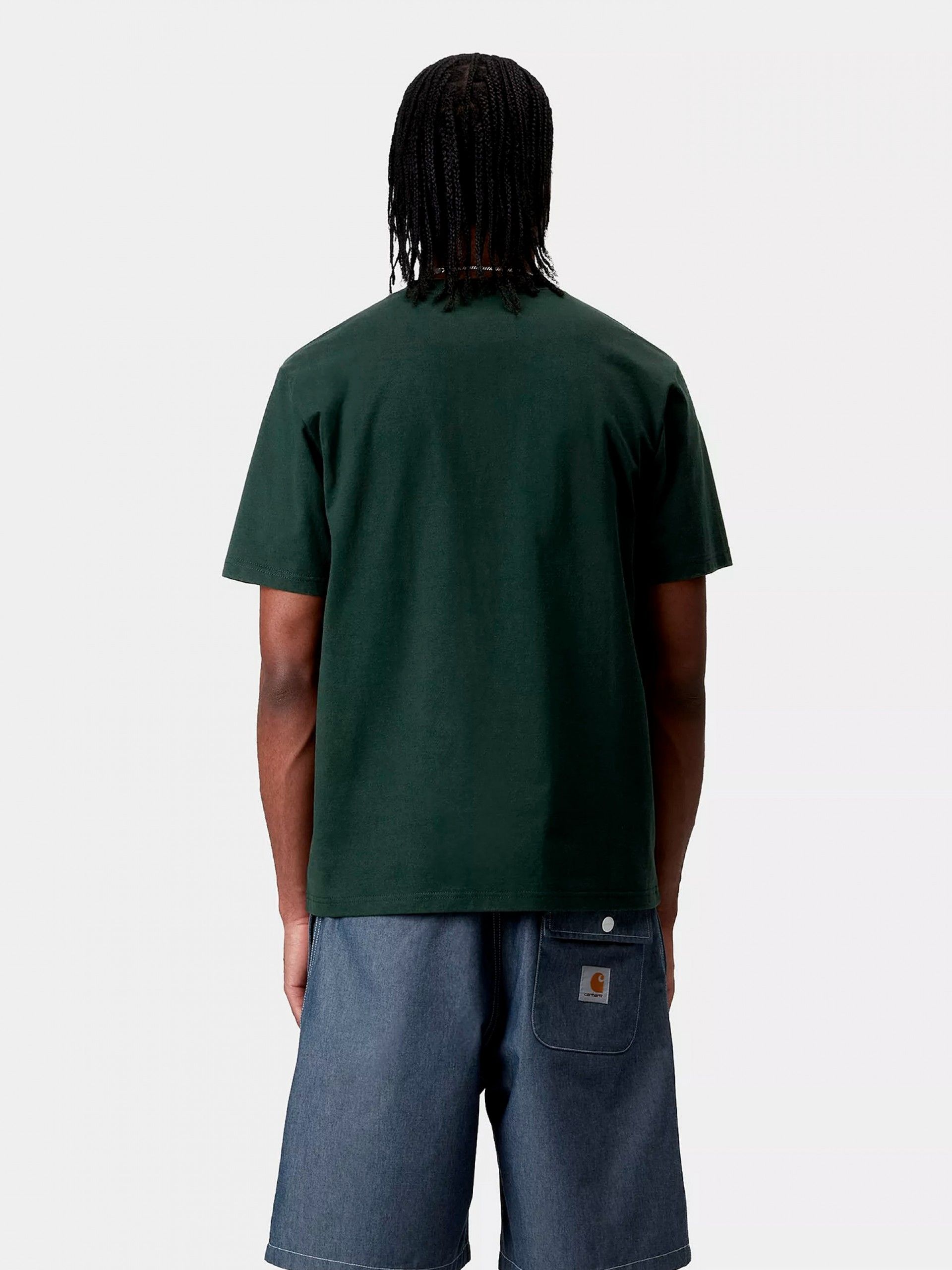 Carhartt WIP University Script Green T-shirt