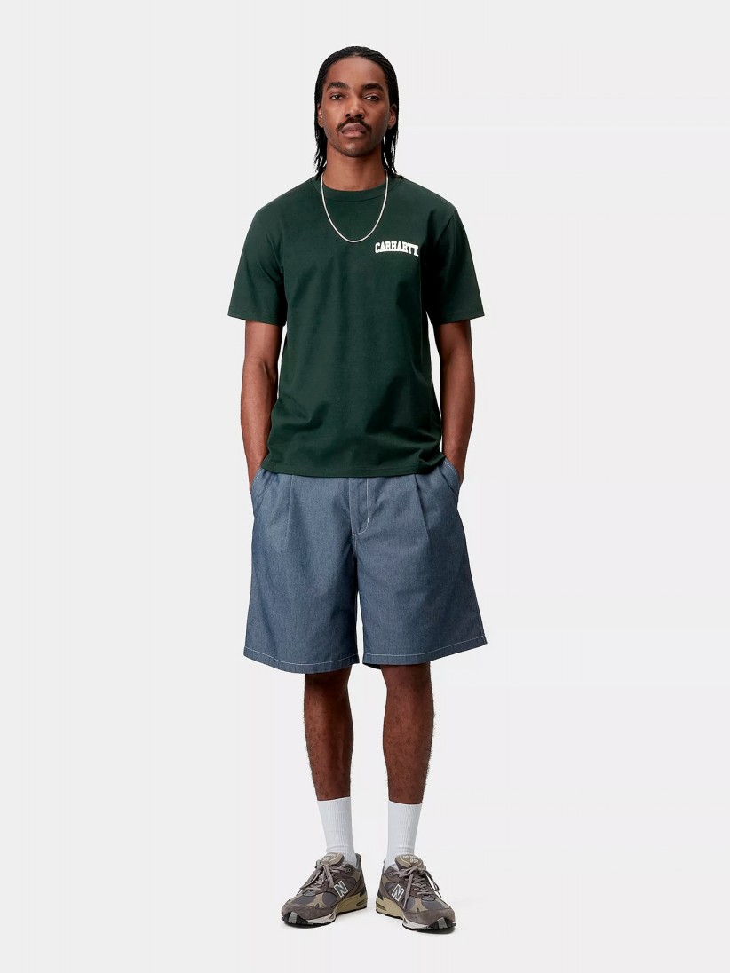 Carhartt WIP University Script Green T-shirt