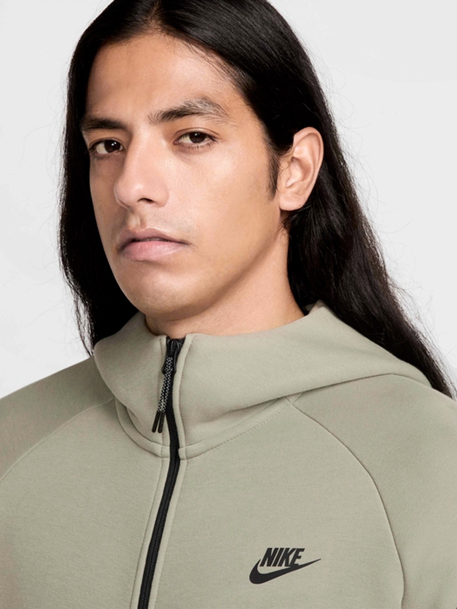Chaqueta con Capucha Nike Tech Fleece Windrunner Verde Para Hombre