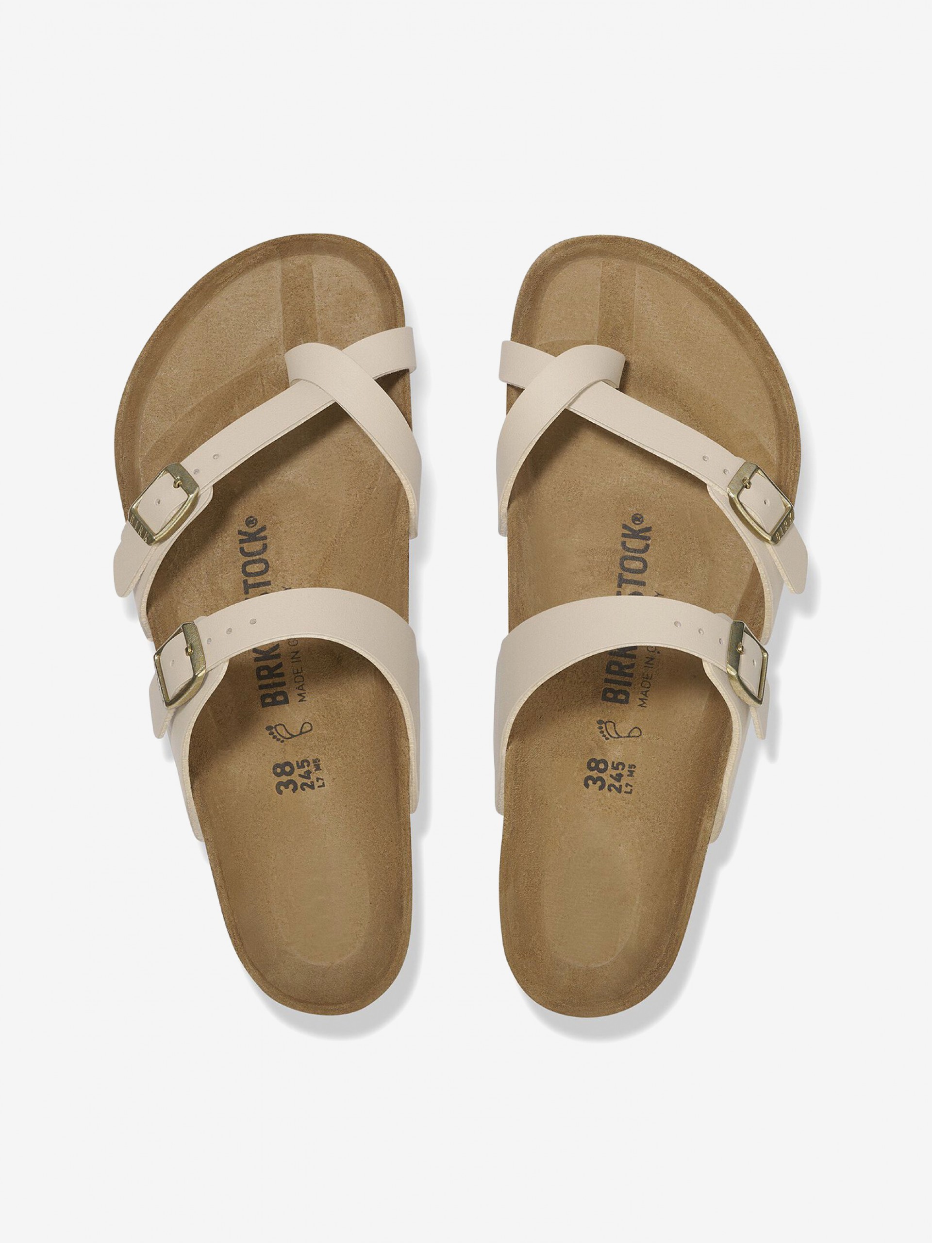 Birkenstock Mayari Birko-Flor Beige Slides