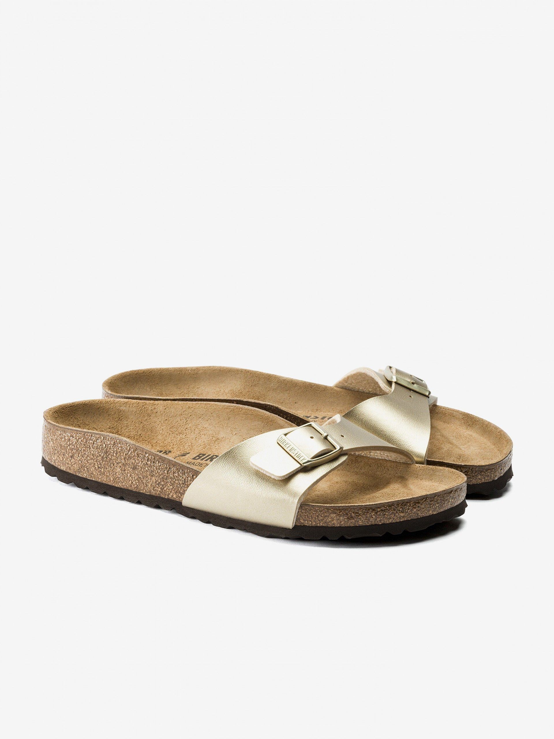 Chanclas Birkenstock Madrid Birko-Flor Doradas