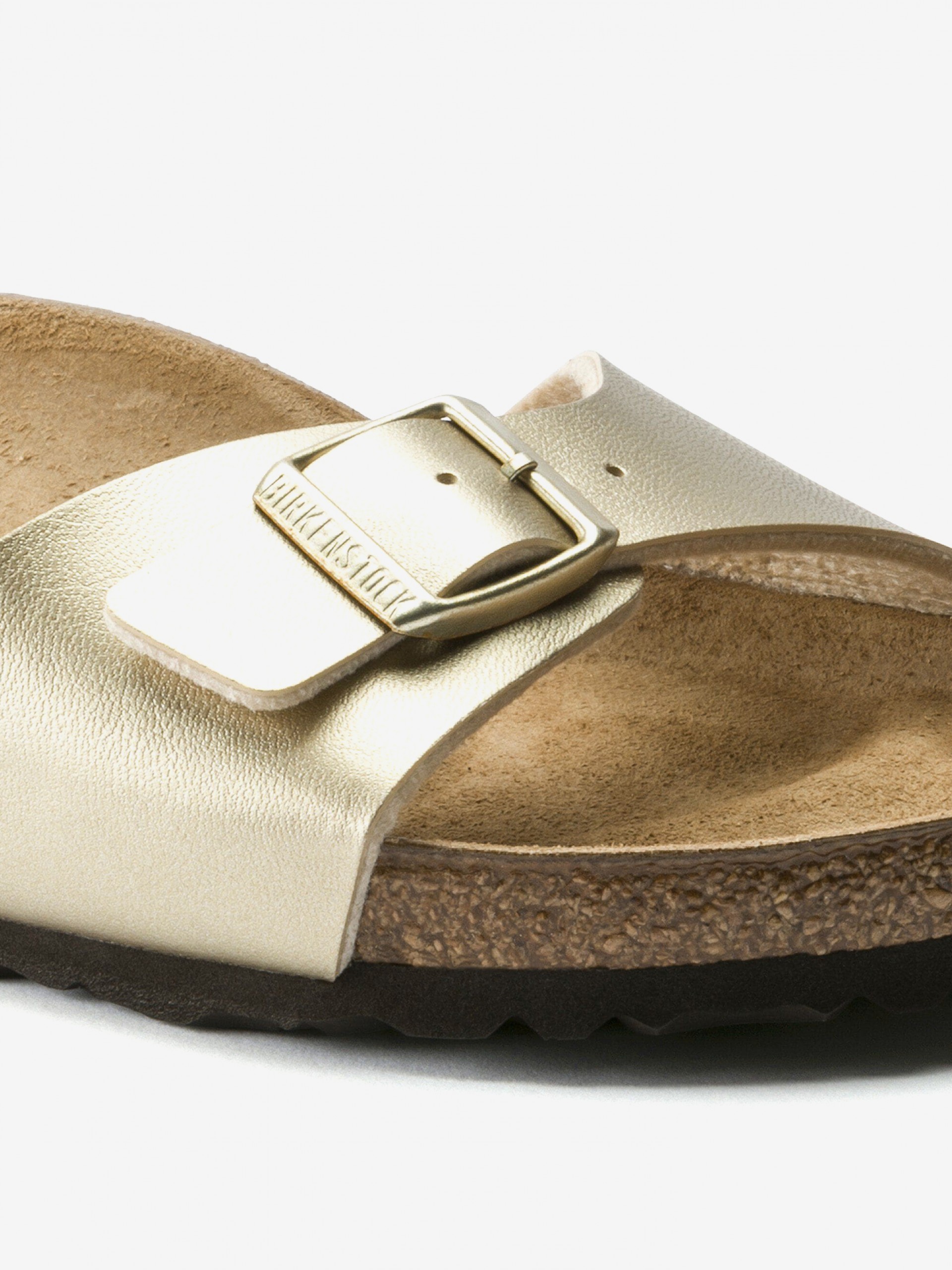 Birkenstock Madrid Birko-Flor Golden Slides