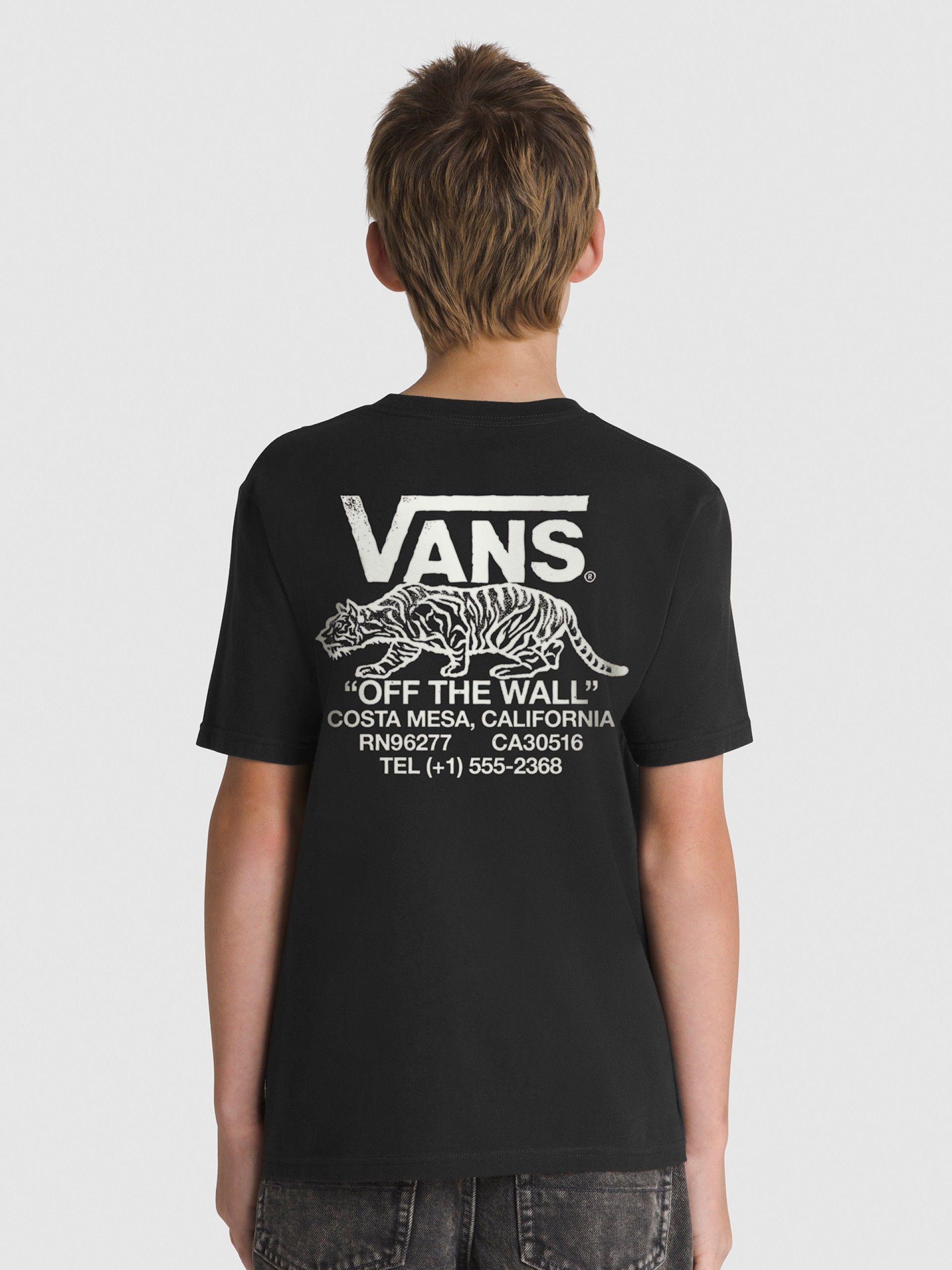 T-shirt Vans Sneaky Kids Preta