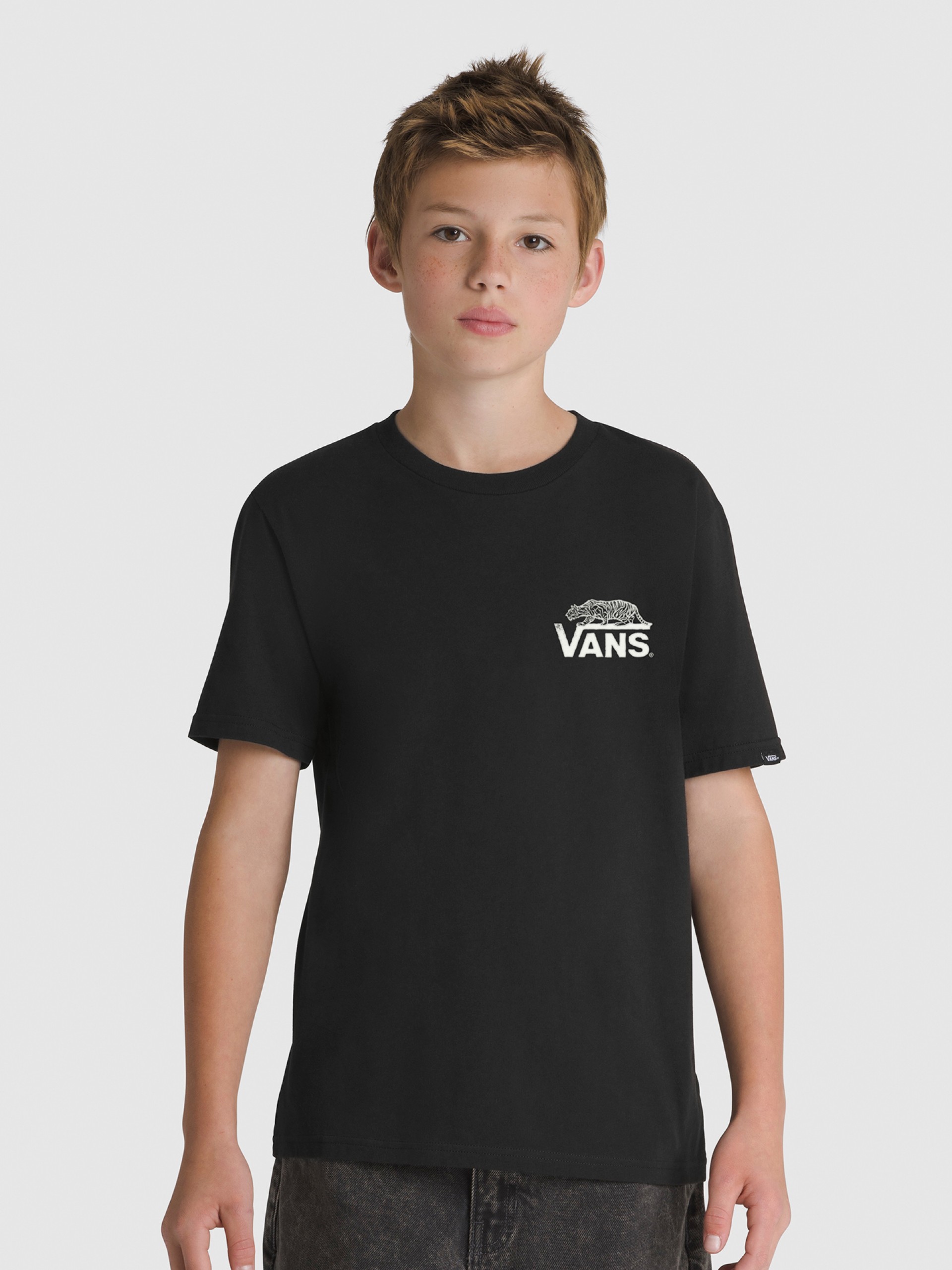 T-shirt Vans Sneaky Kids Preta