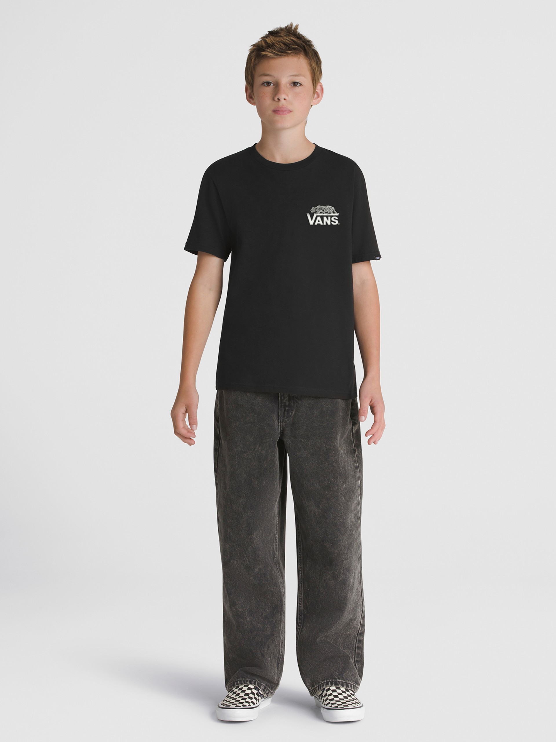 T-shirt Vans Sneaky Kids Preta