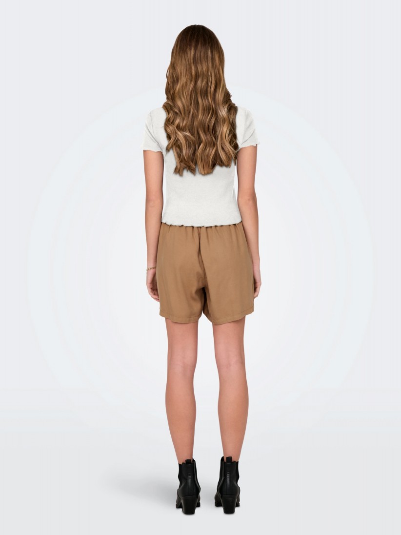 T-shirt ONLBetty S7S V-Neck Branca Para Mulher