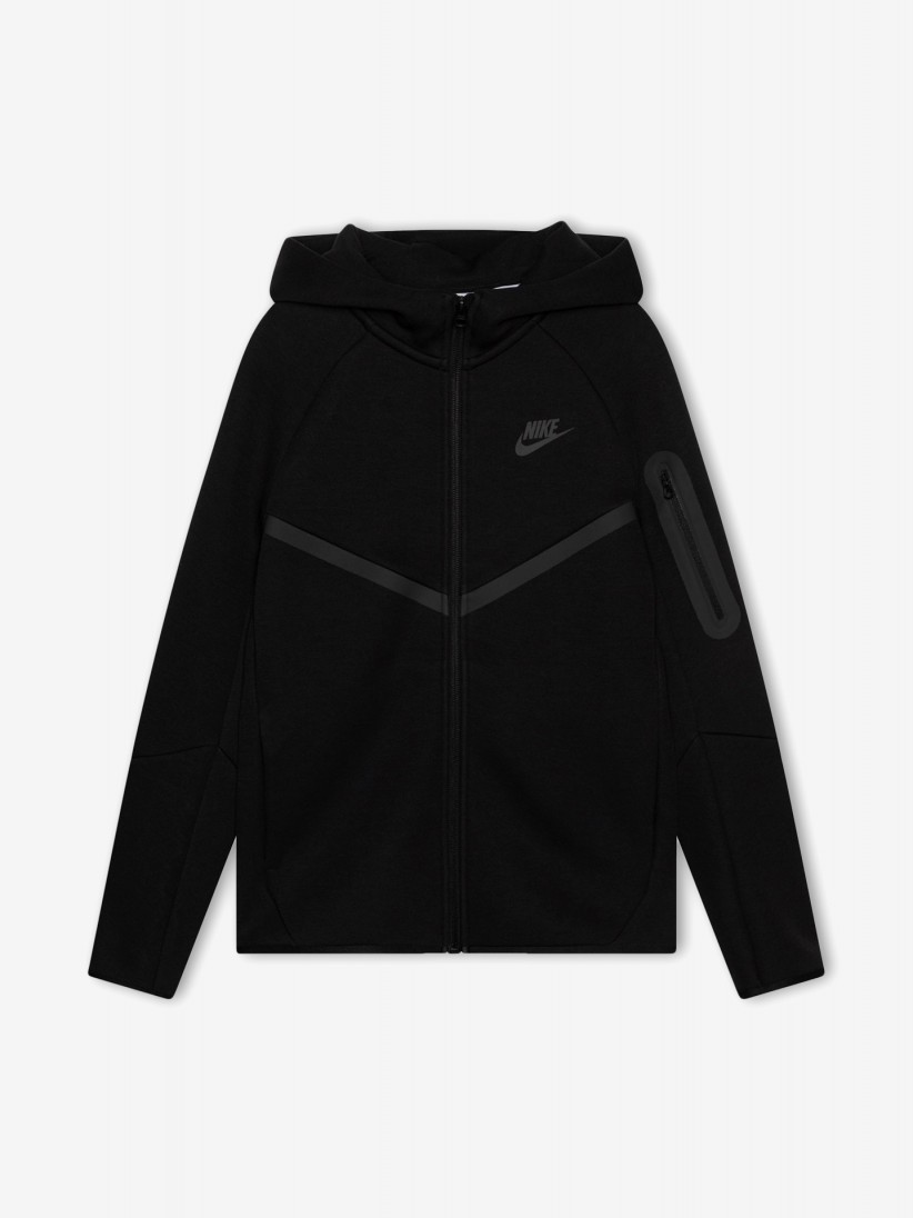 Nike Tech Fleece Windrunner Black Hooded Jacket For Men