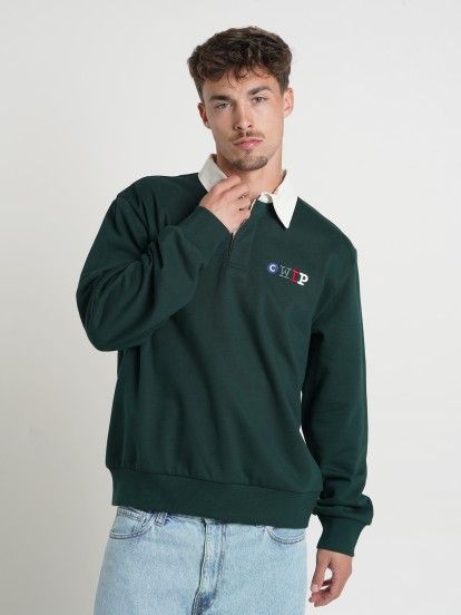 Sudadera Carhartt WIP Flags Rugby Verde