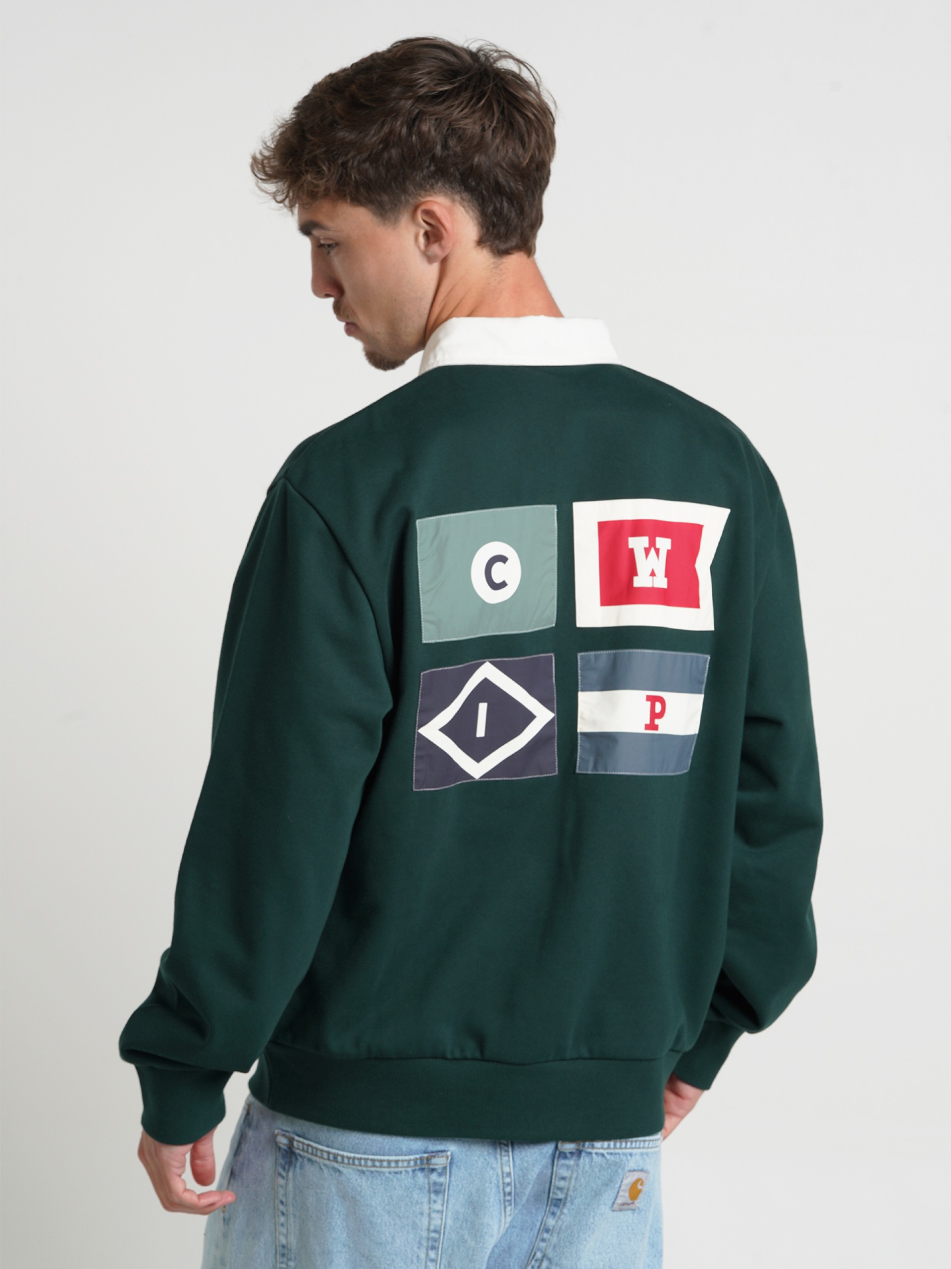 Camisola Carhartt WIP Flags Rugby Verde