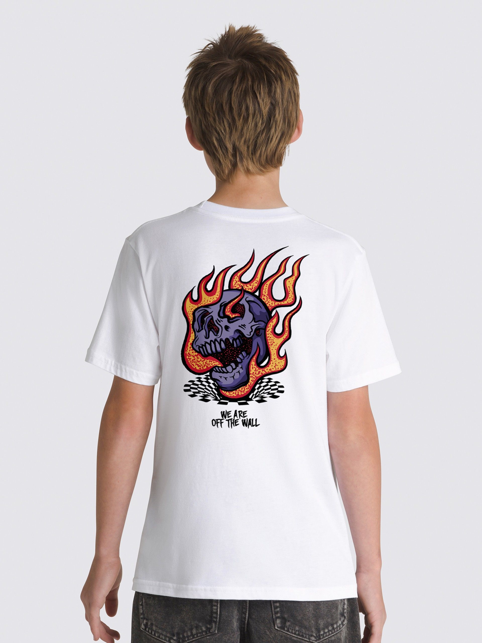 Camiseta Vans Vortex Kids Blanca
