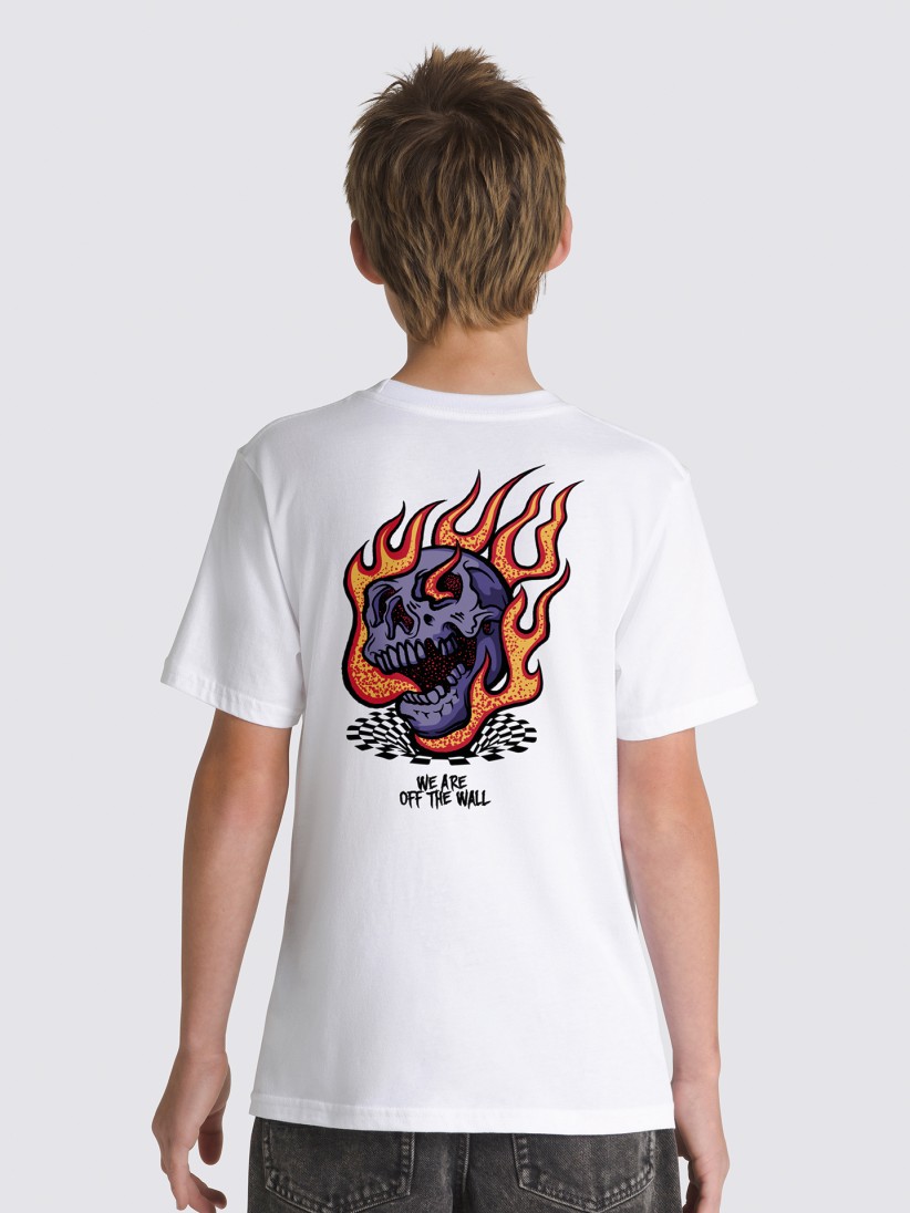T-shirt Vans Vortex Kids Branca