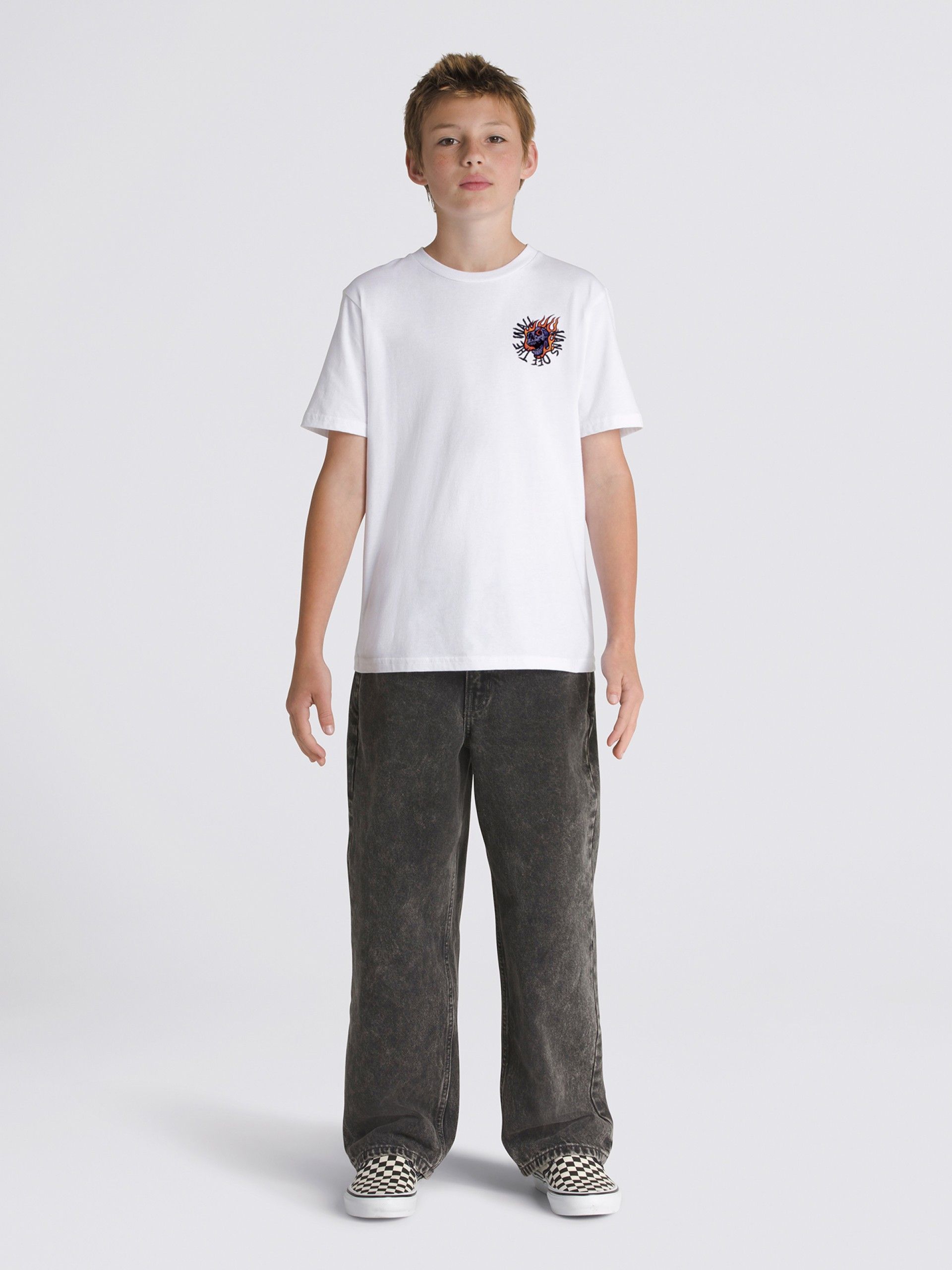 Camiseta Vans Vortex Kids Blanca