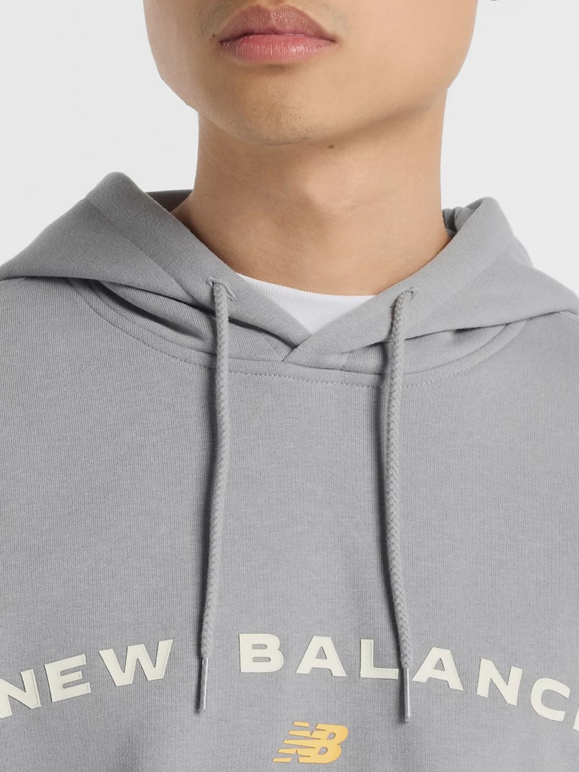 Camisola com Capuz New Balance Reimagined Graphic Cinzenta