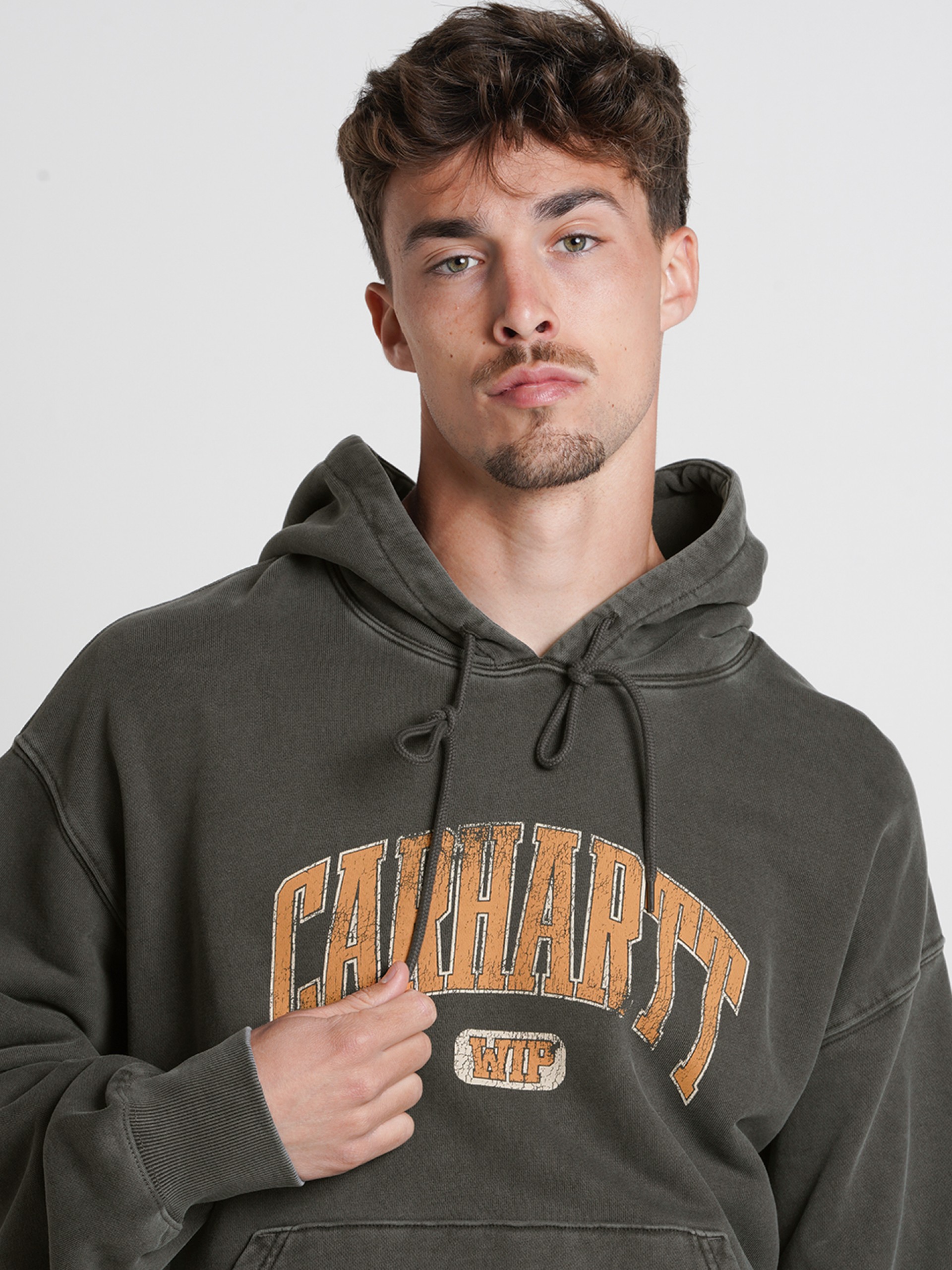 Camisola com Capuz Carhartt WIP Library Cinzenta